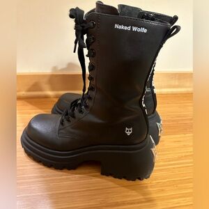 Naked Wolfe SHINE Combat Boot, sz eu 40 us 10